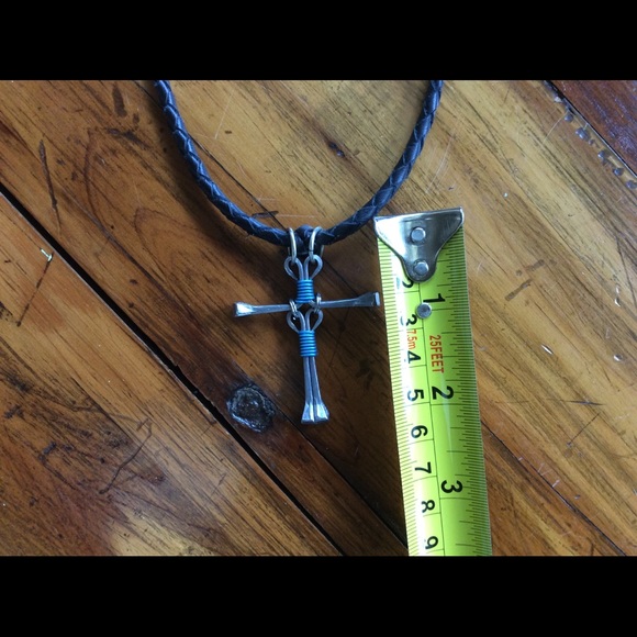 Jewelry Handcrafted Horseshoe Nail Cross Necklace Poshmark